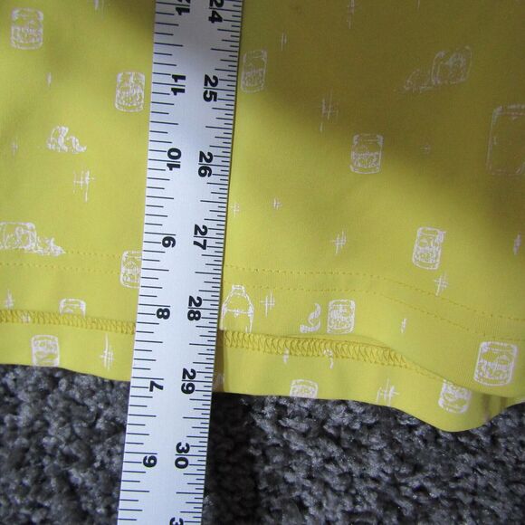 William Murray Polo Shirt Mens M Yellow Off The Rocks Print Stretch BReathable - Picture 5 of 13